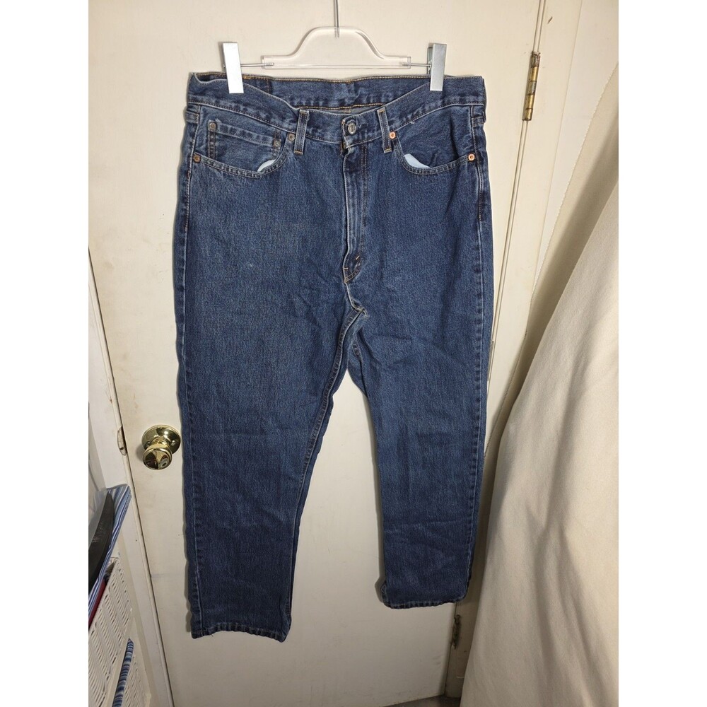 Levi's 550 Men's Size 36 X 32 Blue Denim Jeans Relaxed Fit